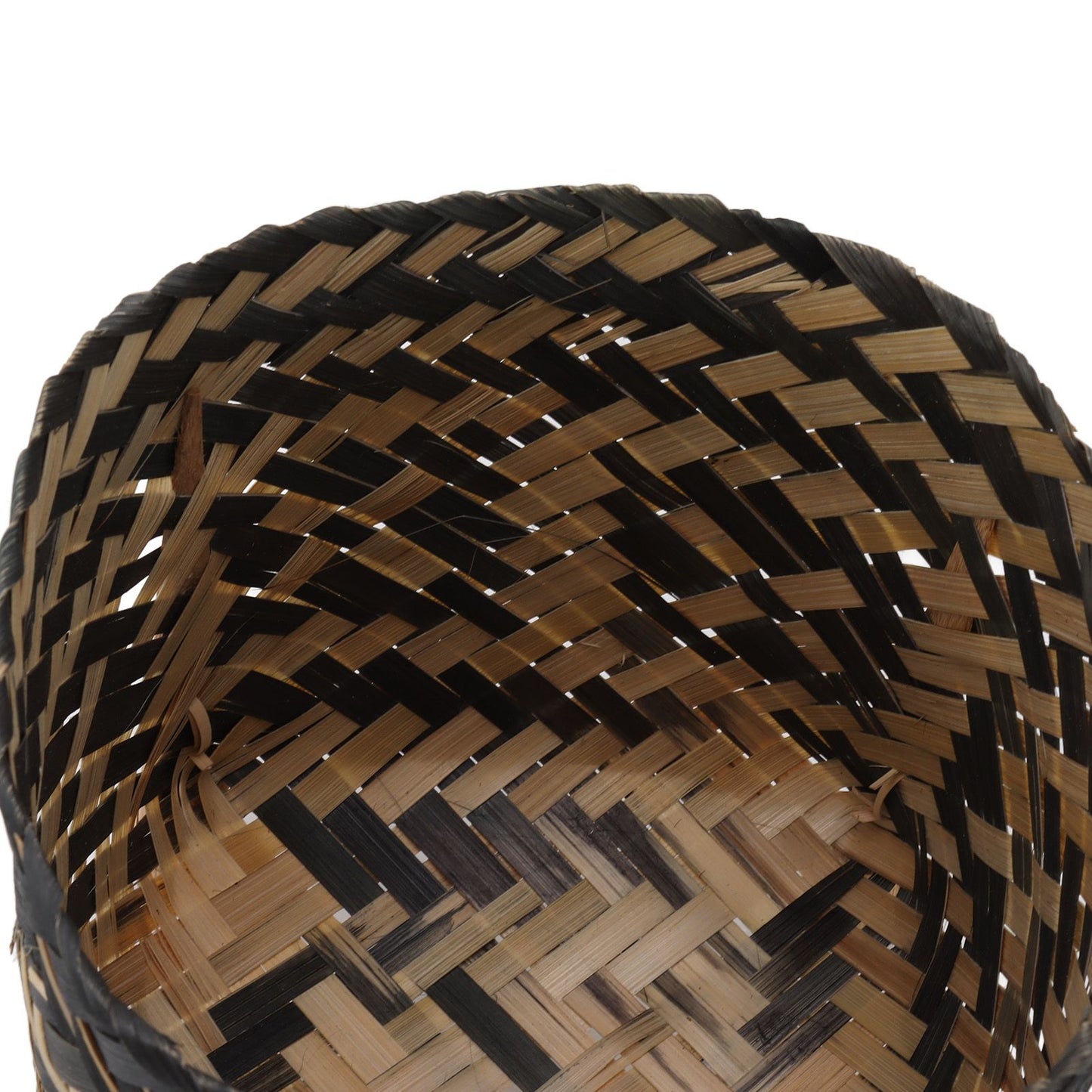 Plant Basket Northern Europe Style Bamboo Weaving Plant Pot Handwoven Indoor Outdoor Storage Organizer Plant Holder