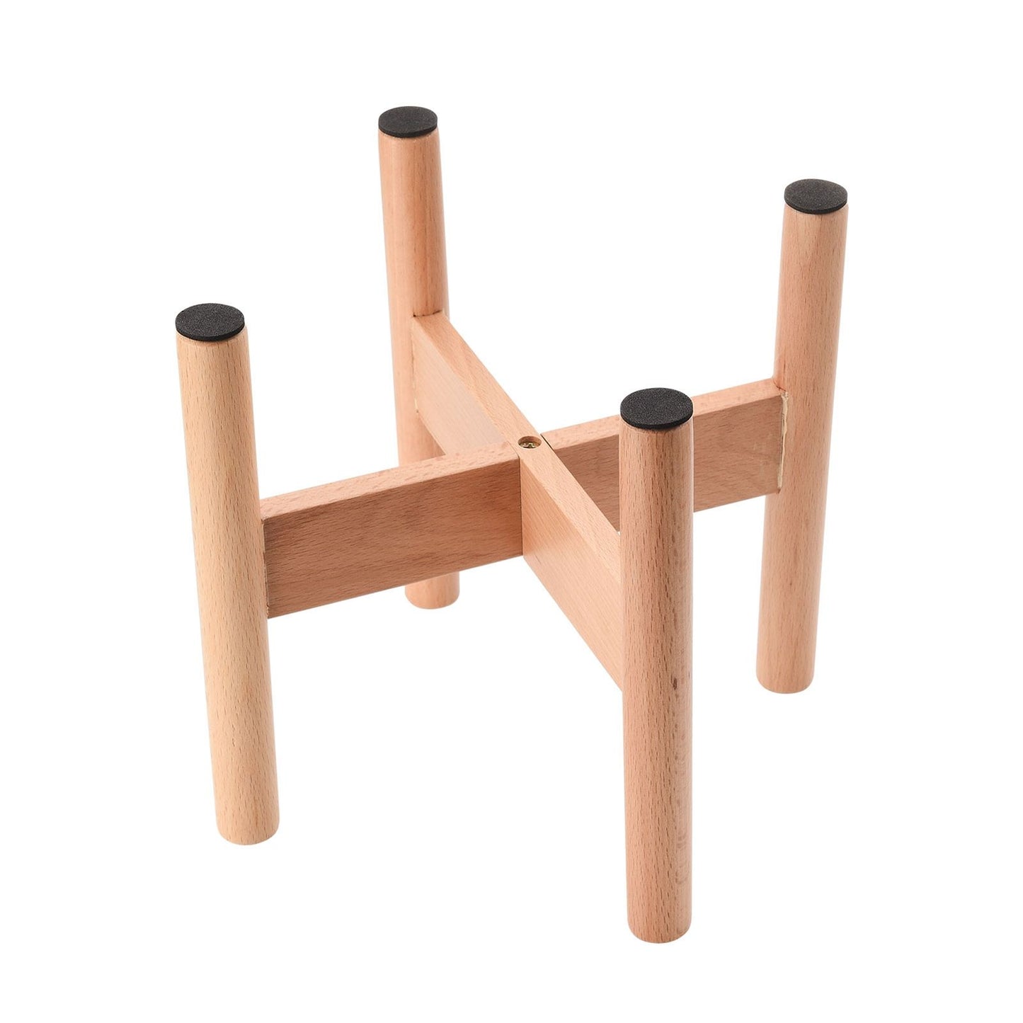 Plant Stand Wood 20cm Height 18cm Inner Diameter Floor Flower Pot Holder
