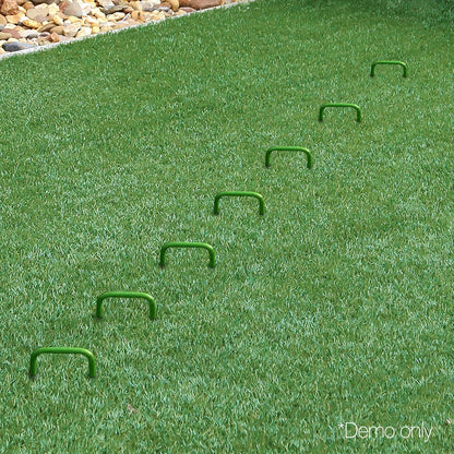 Prime Turf Artificial Grass Synthetic Pins 100pcs Turf Pegs Heavy Duty Weed Mat Stakes Landscape