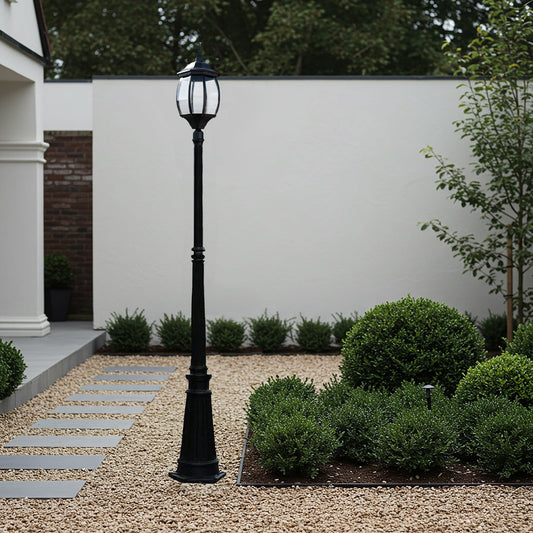 Victorian Garden Lamp Post - Black