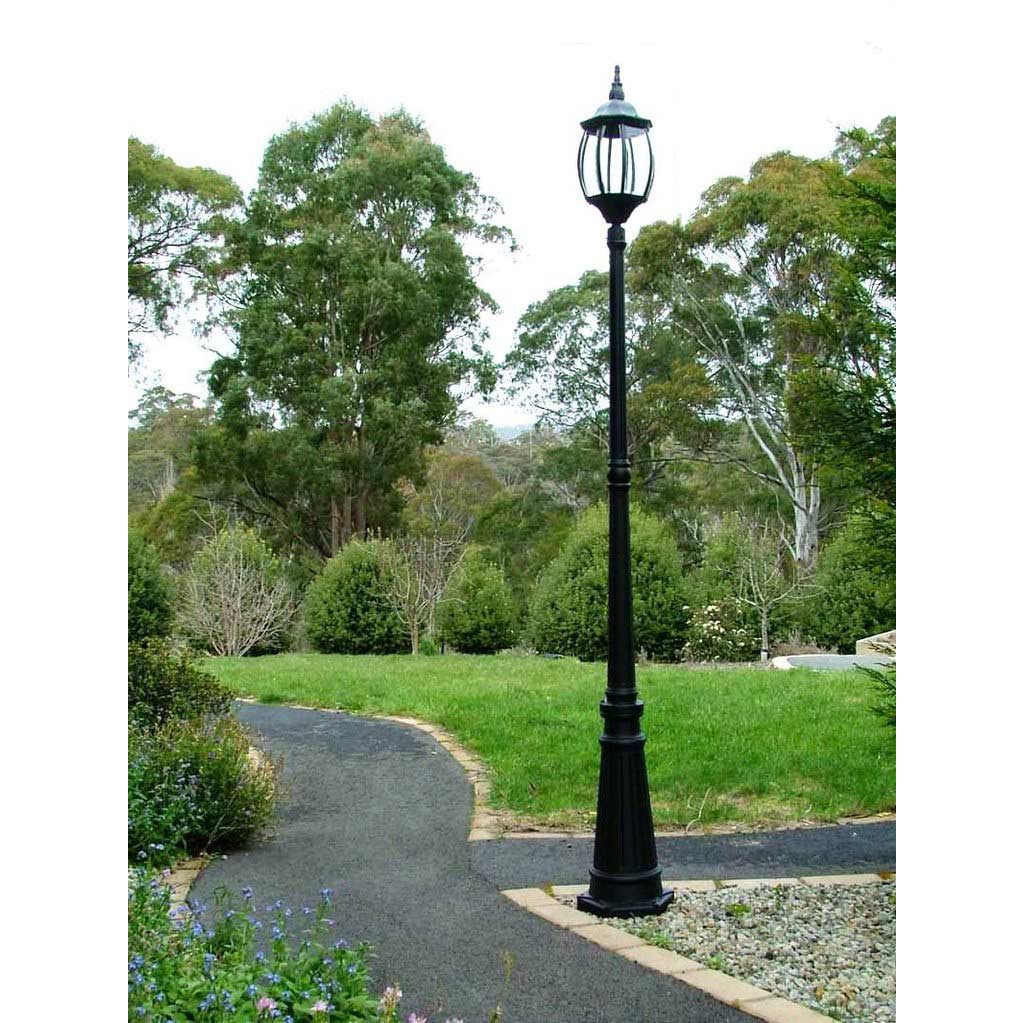 Victorian Garden Lamp Post - Black
