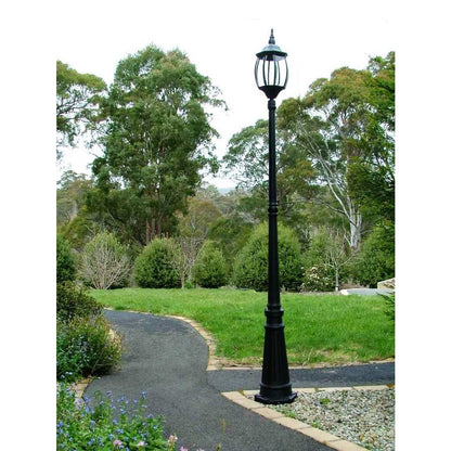 Victorian Garden Lamp Post - Black
