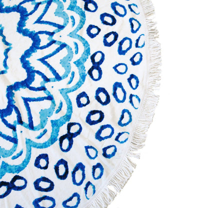 Round Beach Towel/Picnic Blanket - Watercolour