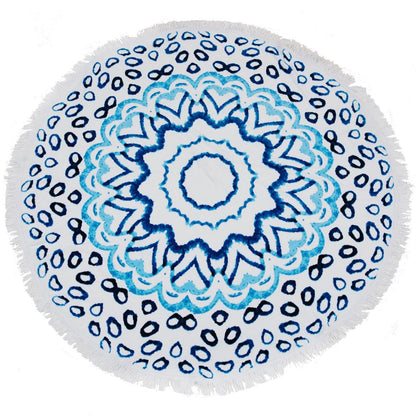 Round Beach Towel/Picnic Blanket - Watercolour
