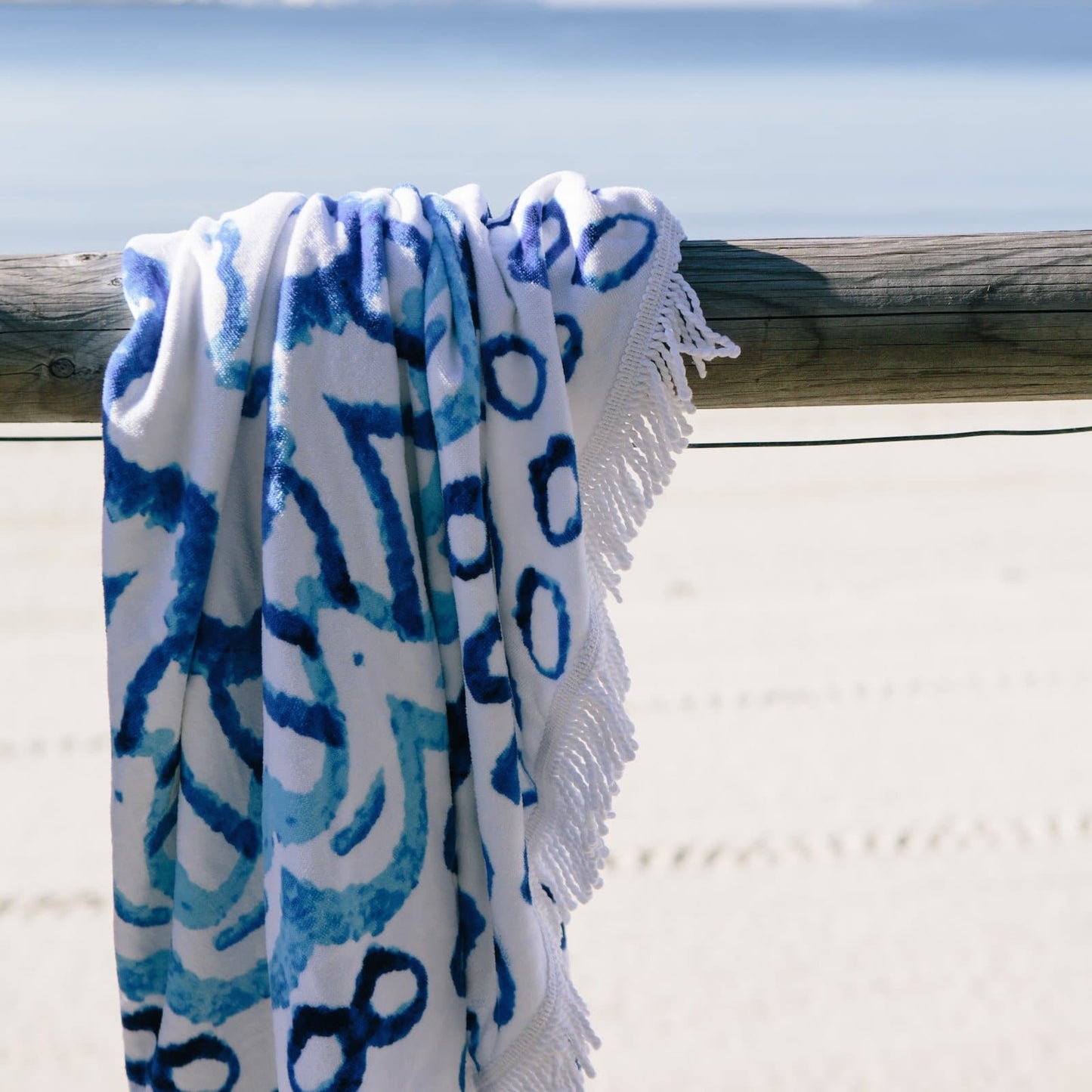 Round Beach Towel/Picnic Blanket - Watercolour