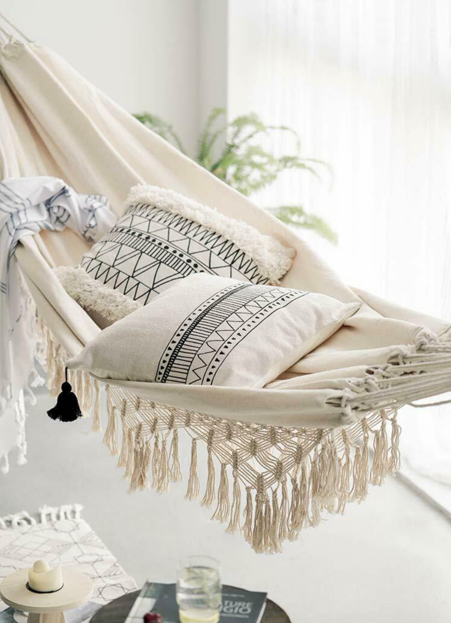 Cabo Deluxe 1-2 Person Hammock with Tassels