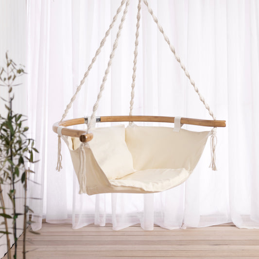 Montego Padded Hanging Hammock Chair with Cushion