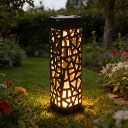 solar garden lights, outdoor waterproof lights, warm white LED pathway lights, automatic dusk to dawn lights, landscape lighting, lawn lights, patio lights, driveway lights, solar stake lights, Australian outdoor lights - Warm light - Size 6PCS
