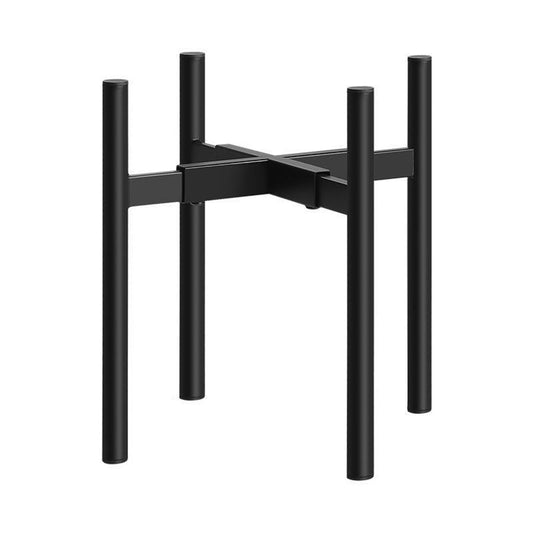 Plant Stand Indoor Outdoor (EXCLUDING 12" Plant Pot) , Hold Up to 12 Inch Planter, Metal Planter Stand, Potted Plant Holder, Black - Fits Snake Plant - Upgraded Design.