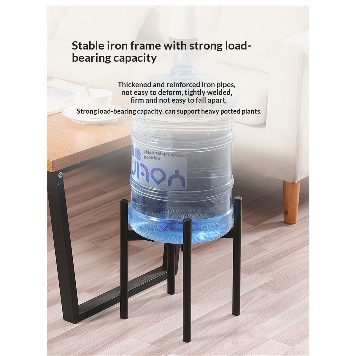 Plant Stand Indoor Outdoor (EXCLUDING 12" Plant Pot) , Hold Up to 12 Inch Planter, Metal Planter Stand, Potted Plant Holder, Black - Fits Snake Plant - Upgraded Design.