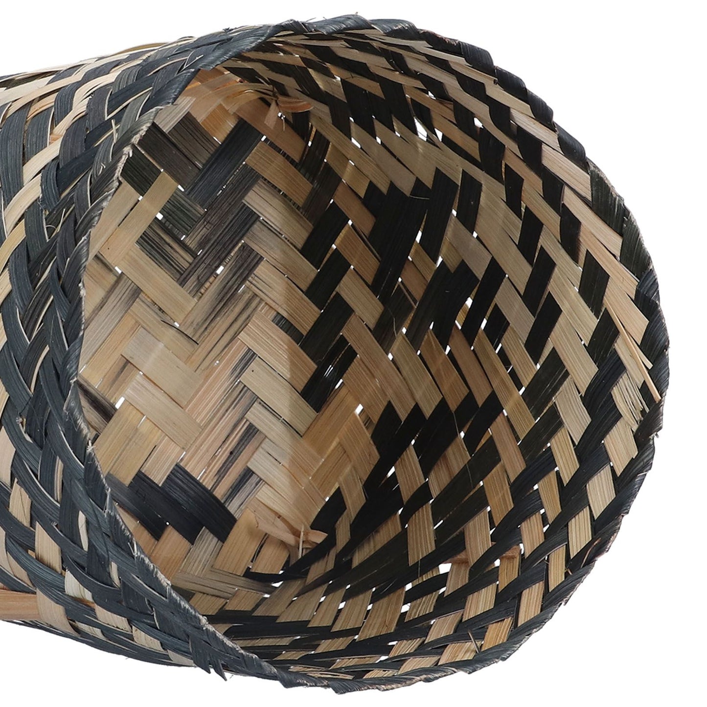 Handwoven Basket Northern Europe Style Bamboo Weaving Plant Basket for Home Decoration