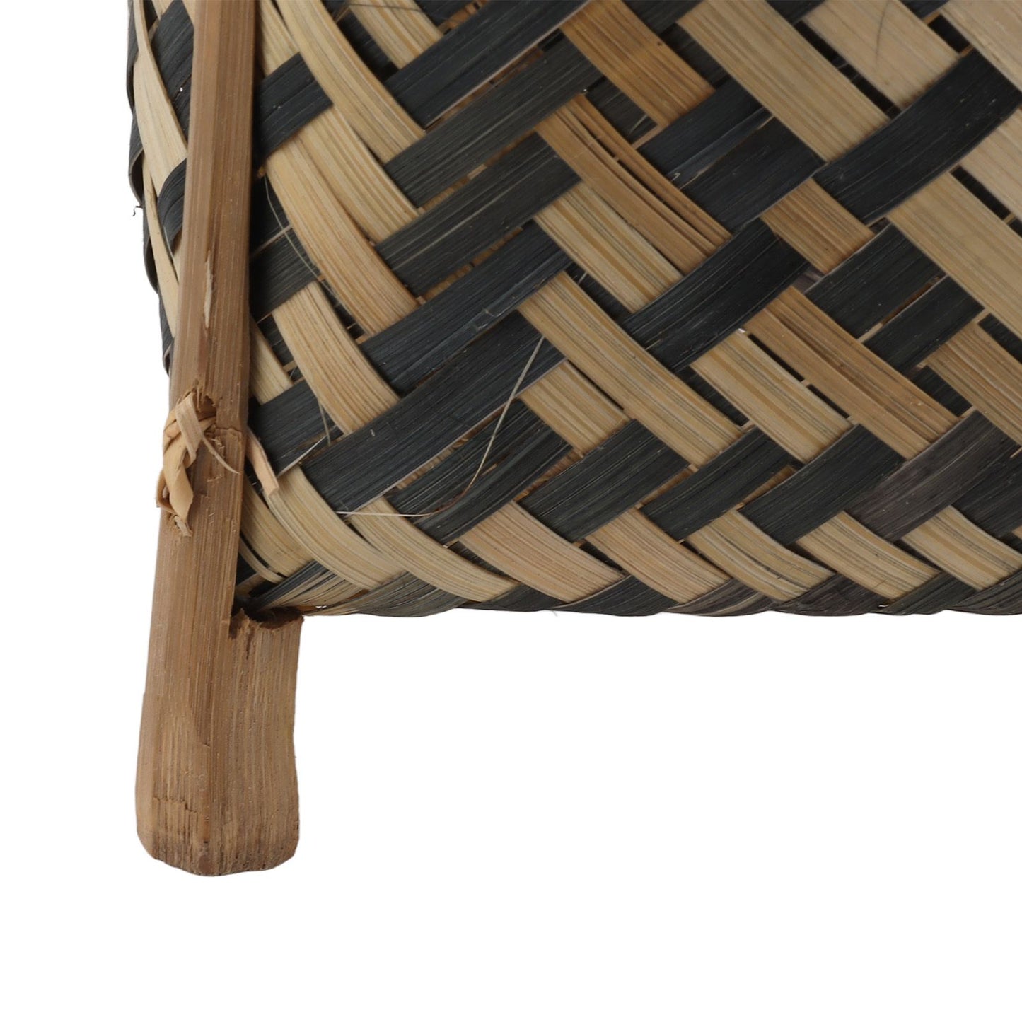 Plant Basket Northern Europe Style Bamboo Weaving Plant Pot Handwoven Indoor Outdoor Storage Organizer Plant Holder