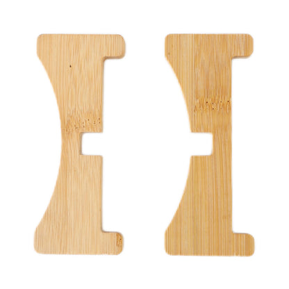 Plant Stand Bamboo Flower Pot Tray Cross Shaped Multifunction for Pet Home Kitchen 17.5x5cm