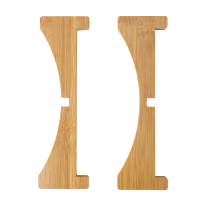 Plant Stand Bamboo Flower Pot Tray Cross Shaped Multifunction for Pet Home Kitchen 17.5x5cm