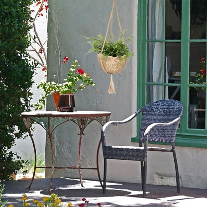 Natural Hanging Seagrass Plant Baskets Dural Layer Flower Planting Basket Holder Garden Decor