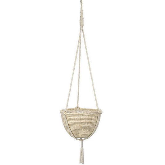 Natural Hanging Seagrass Plant Baskets Dural Layer Flower Planting Basket Holder Garden Decor