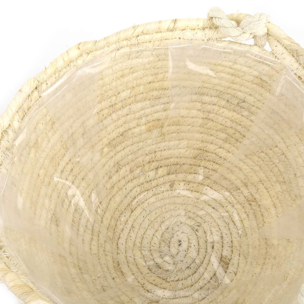 Natural Hanging Seagrass Plant Baskets Dural Layer Flower Planting Basket Holder Garden Decor