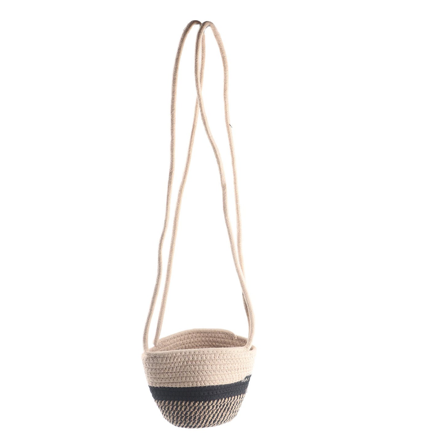 Hanging Plant Pot Holder Braided Plant Basket Indoor Flower Pot Plant Holder Hanging Cotton Rope Plant Storage Organiser