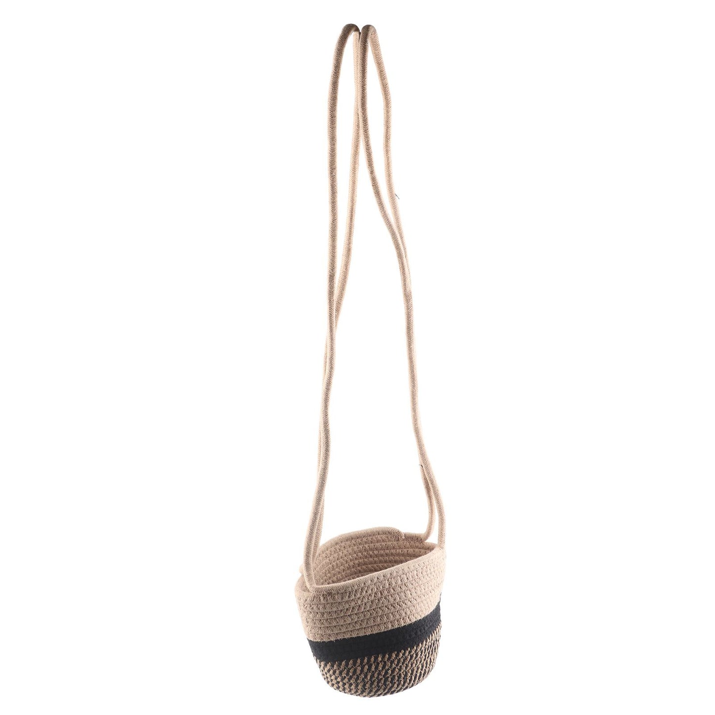 Hanging Plant Pot Holder Braided Plant Basket Indoor Flower Pot Plant Holder Hanging Cotton Rope Plant Storage Organiser