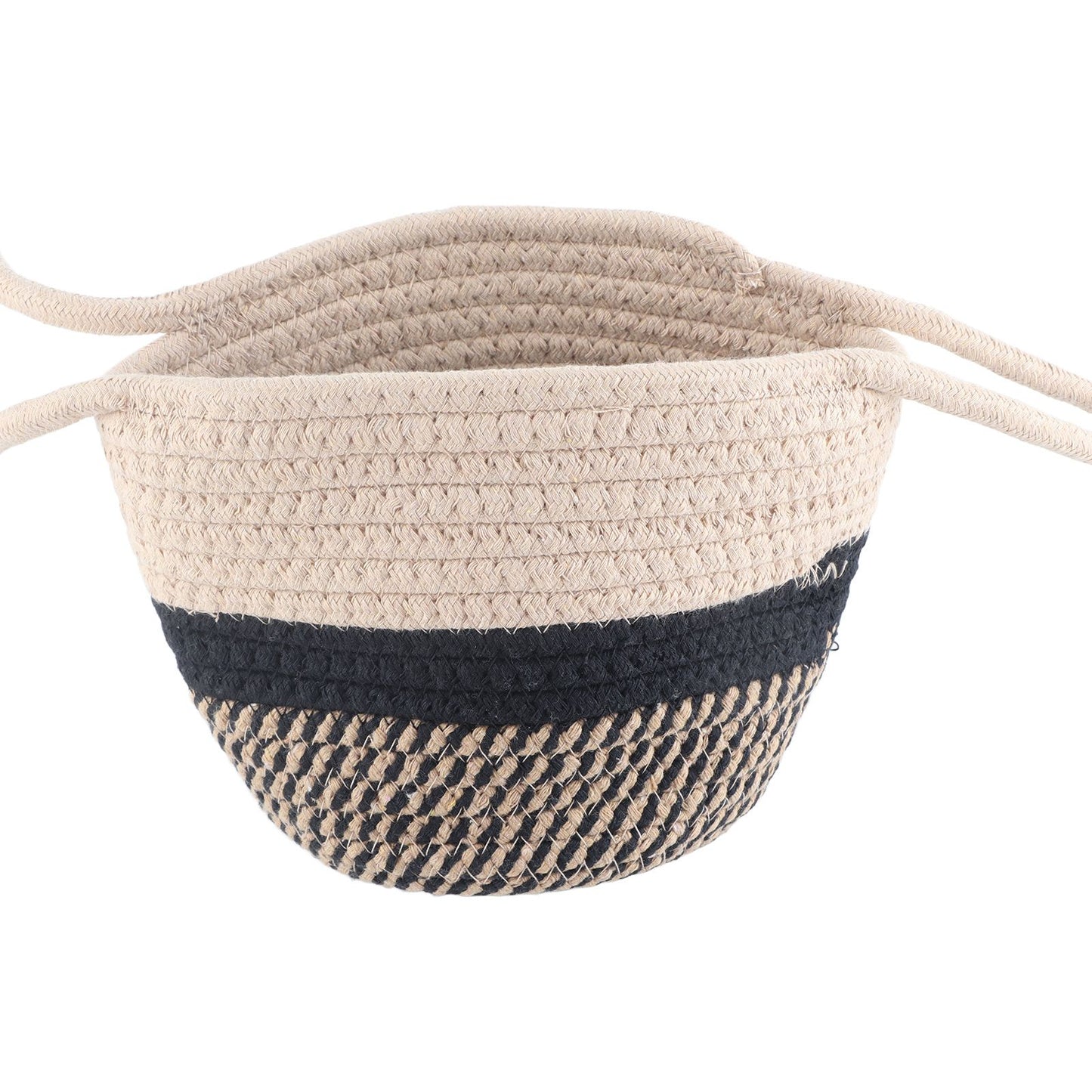 Hanging Plant Pot Holder Braided Plant Basket Indoor Flower Pot Plant Holder Hanging Cotton Rope Plant Storage Organiser