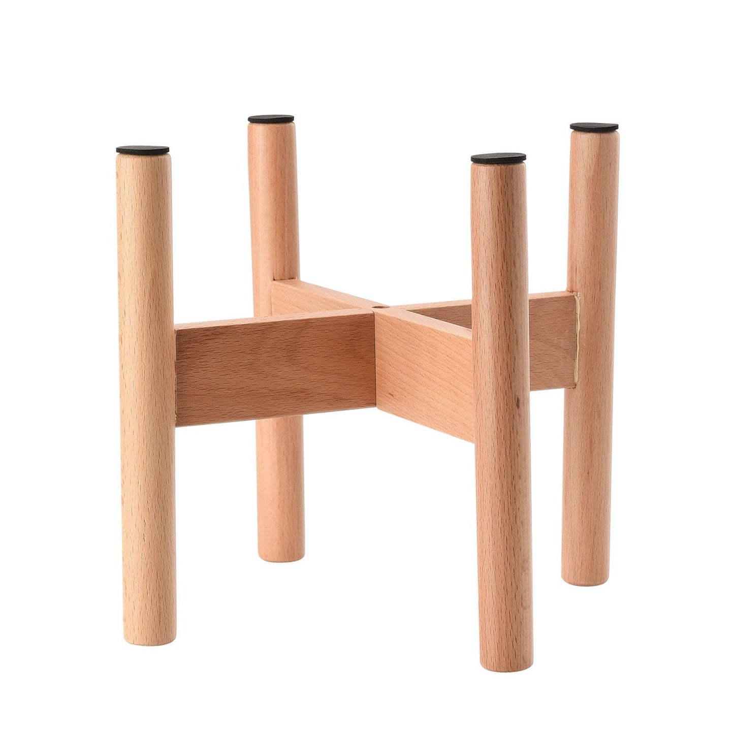 Plant Stand Wood 20cm Height 18cm Inner Diameter Floor Flower Pot Holder