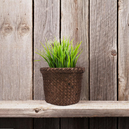 Seagrass Planter Basket Indoor, Flower Pots Cover, Plant Containers, Natural(1-Pack)Woven Flower Pots Cover Plant Pots Containers