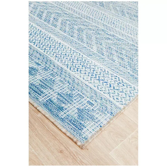 Blue Terrace Rug 400 x 300cm for Indoor and Outdoor Use