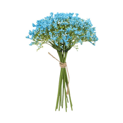16pcs Artificial Foam Full Star Flowers Wedding Bouquet Home Decor Simulation - Blue