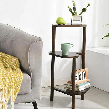 3 Tier bamboo plant stand for garden and living room-Brown