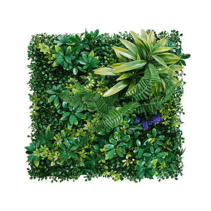 VEVOR Artificial Grass Wall Panels, 12 PCS 20 x 20 inch, 3D Combination Greenery Boxwood  Panel for Indoor Outdoor Green Decor & Ivy Fence Covering, Privacy Backdrop Wall Hedge Screen for Garden