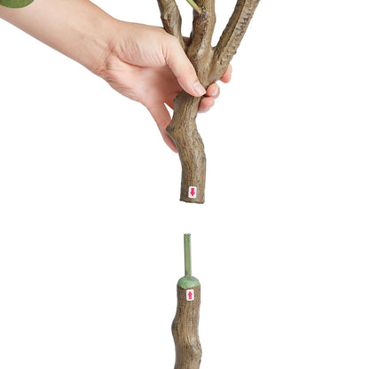 Artificial Eucalyptus Tree, 15.2cm Tall Faux Plant, Secure PE Material & Anti-Tip Tilt Protection Low-Maintenance Plant, Lifelike Green Fake Potted Tree for Home Office Decor Indoor Outdoor