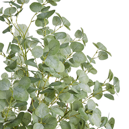 Artificial Eucalyptus Tree, 15.2cm Tall Faux Plant, Secure PE Material & Anti-Tip Tilt Protection Low-Maintenance Plant, Lifelike Green Fake Potted Tree for Home Office Decor Indoor Outdoor