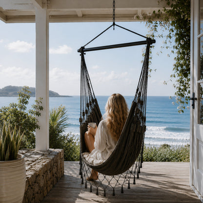 Aruba Hammock Hanging Chair - Charcoal