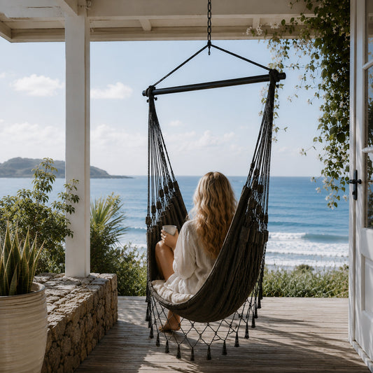 Aruba Hammock Hanging Chair - Charcoal