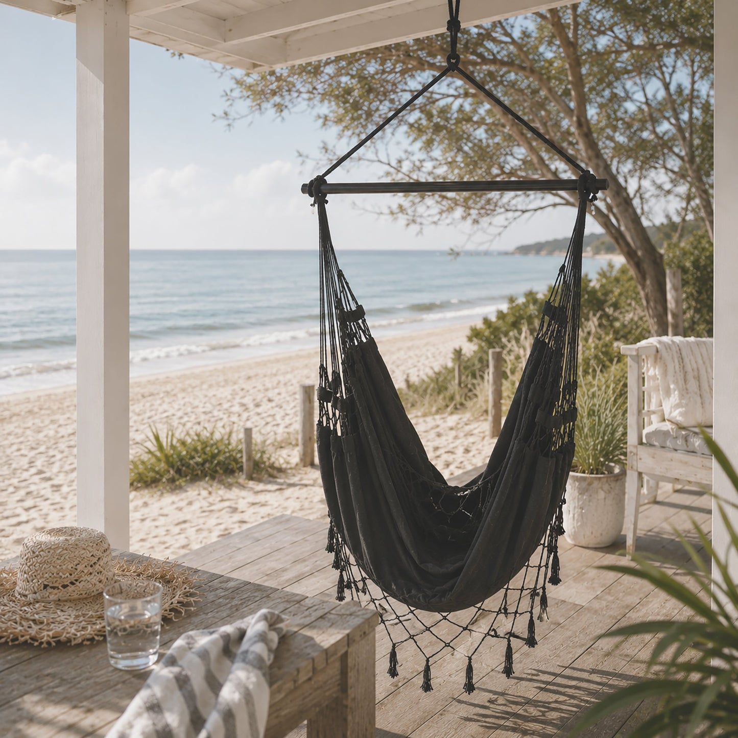 Aruba Hammock Hanging Chair - Charcoal