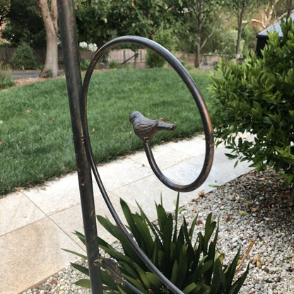 Ornate Metal Garden Arch - Distressed Black