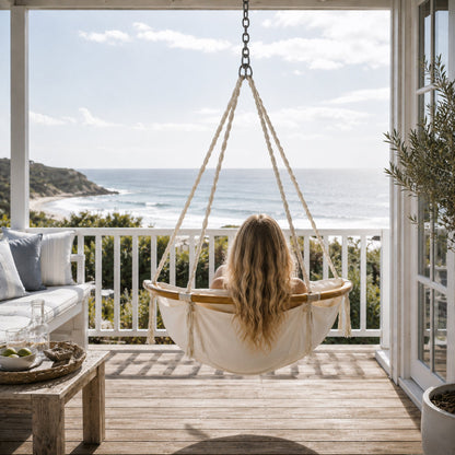 Montego Padded Hanging Hammock Chair with Cushion