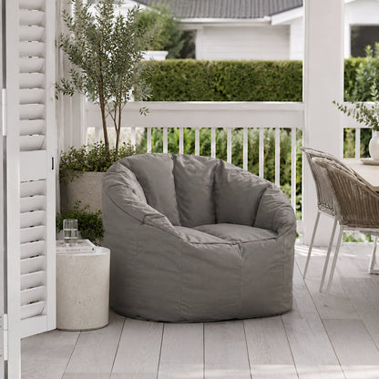 Outdoor Tub Chair Bean Bag Cover - Charcoal