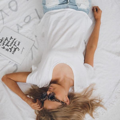 Round Beach Towel/Picnic Blanket - Love Always