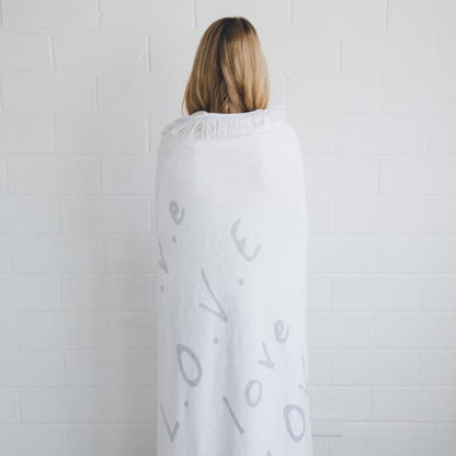 Round Beach Towel/Picnic Blanket - Love Always